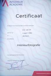certificaat interieurfotografie